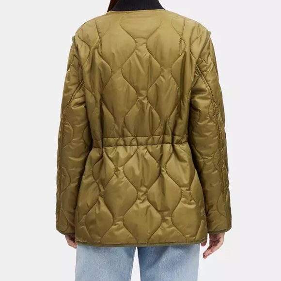 Coach Olive Green Quilted Jacket. Size large. Paid $890 including tax - Picture 8 of 8